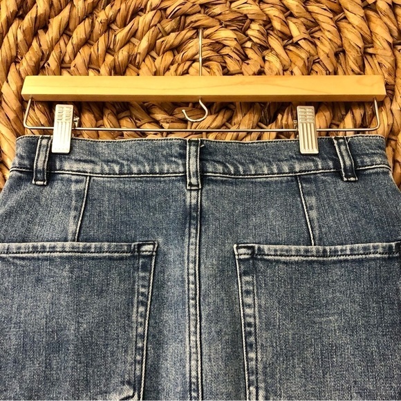 Frame Denim Claire Snap Front Denim Skirt - Picture 10 of 15